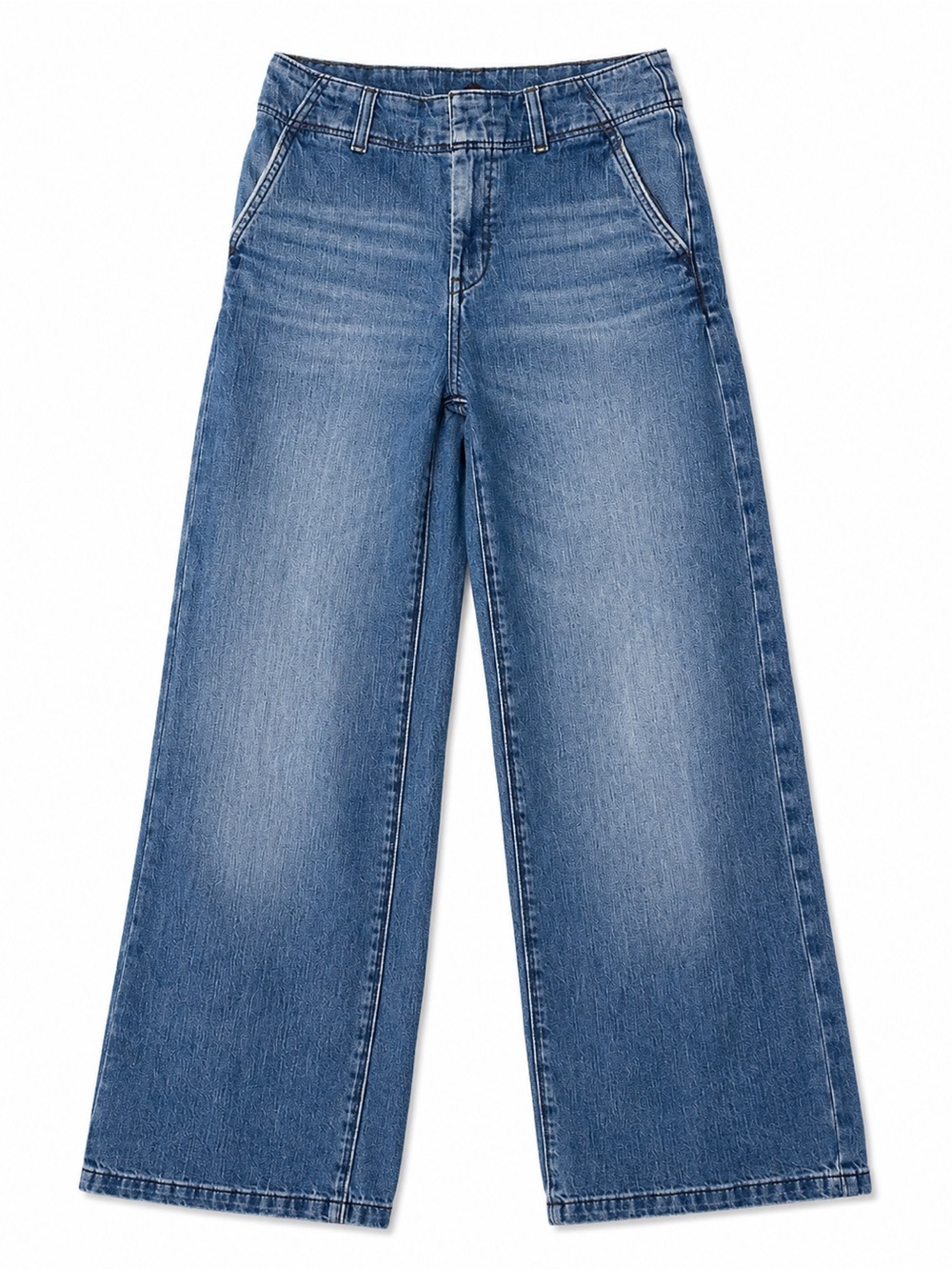 Pilcro Anthropologie Relaxed Elastic-Back Wide-Leg Denim Pants Size 25 Medium Wa - Picture 2 of 13